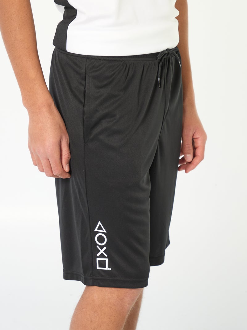 Pantalón corto deportivo 'Playstation' Negro - Kiabi