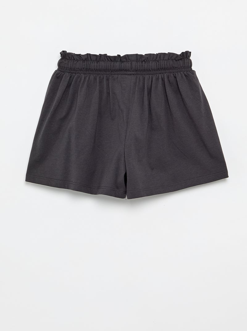 Pantalón corto 'Disney' de punto de algodón Negro - Kiabi