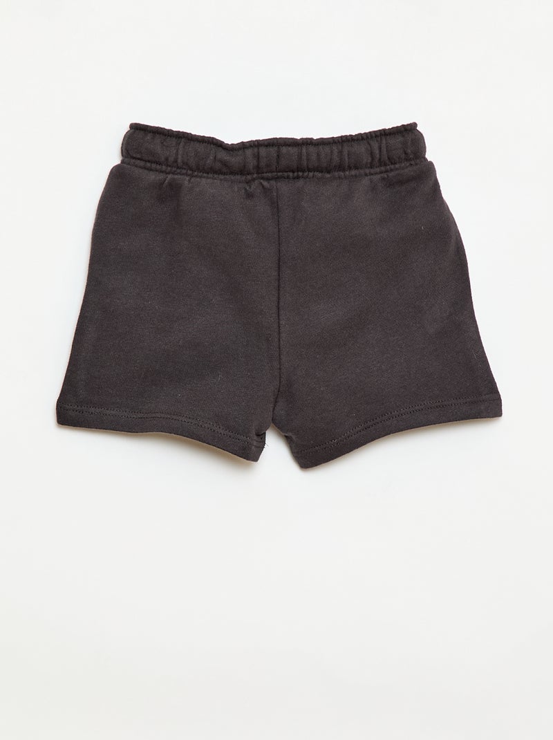 Pantalón corto 'Disney' en felpa perchada Negro - Kiabi