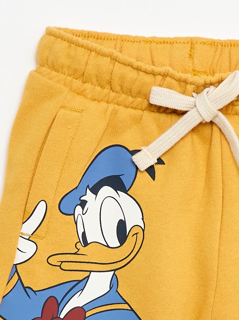 Pantalón corto 'Disney' en felpa sin cepillar Amarillo - Kiabi