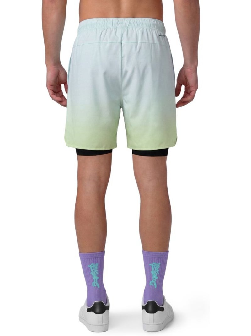 Pantalón corto doble capa boombastic hombre hombre bbc clap Verde - Kiabi