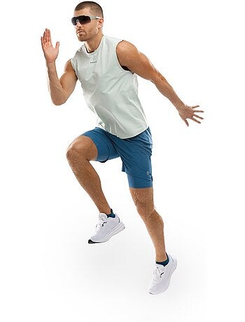 Pantalón corto doble capa running hombre fitness hombre admix