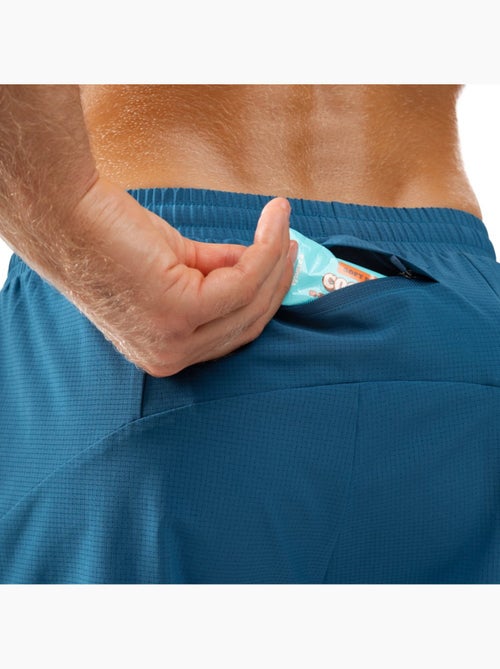Pantalón corto doble capa running hombre fitness hombre admix - Kiabi