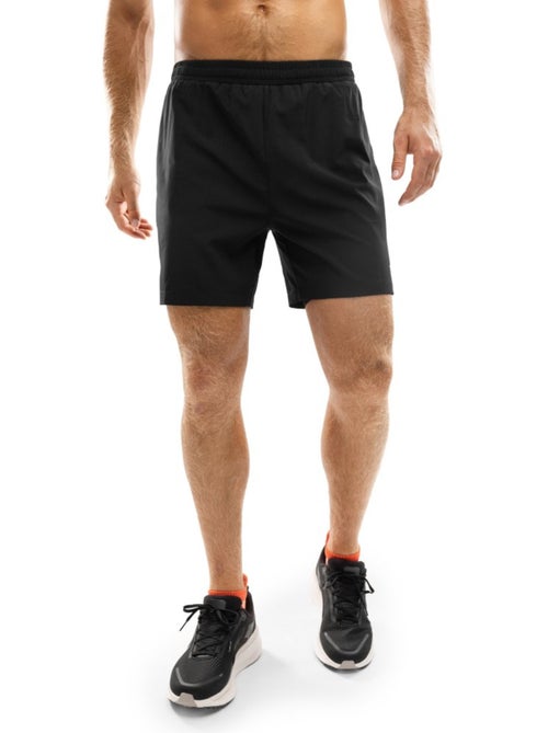Pantalón corto doble capa running hombre fitness hombre admix - Kiabi