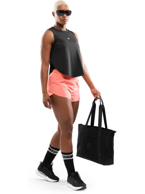 Pantalón corto doble capa running mujer fitness mujer alloy coral - Kiabi