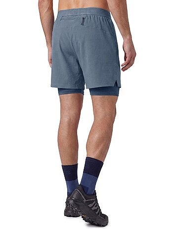 Pantalón corto doble capa trail running hombre senderismo hombre overland