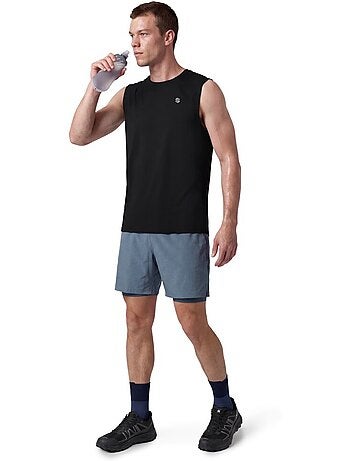 Pantalón corto doble capa trail running hombre senderismo hombre overland