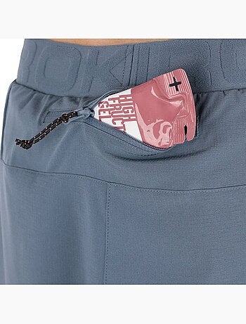 Pantalón corto doble capa trail running hombre senderismo hombre overland