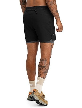 Pantalón corto doble capa trail running hombre senderismo hombre overland