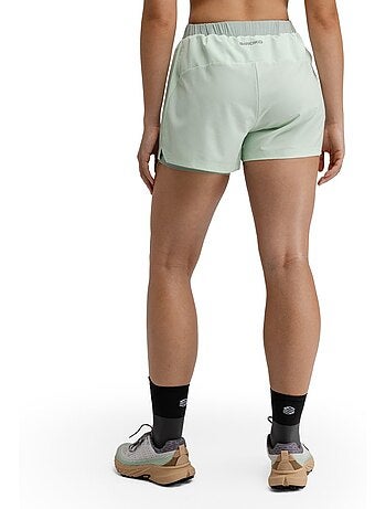 Pantalón corto doble capa trail running mujer senderismo mujer araroa mint