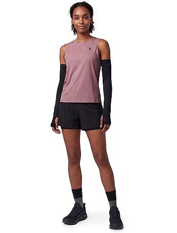 Pantalón corto doble capa trail running mujer senderismo mujer araroa-w
