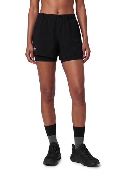 Pantalón corto doble capa trail running mujer senderismo mujer araroa-w - Kiabi