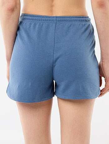 Pantalón corto en algodón liso con cordón