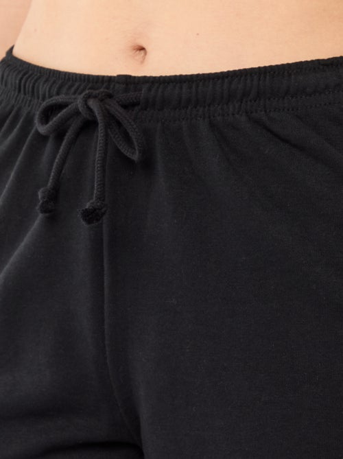 Pantalón corto en algodón liso con cordón - Kiabi