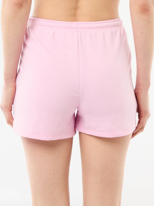 Pantalón corto en algodón liso con cordón - Kiabi