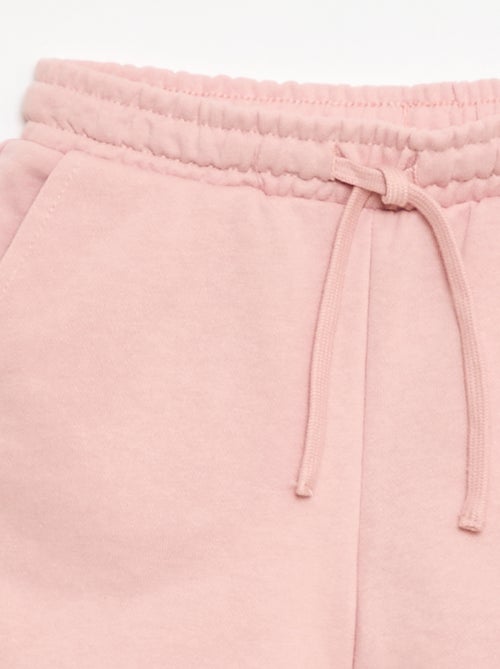 Pantalón corto en felpa liso - Kiabi