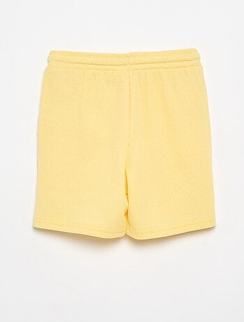 Pantalón corto en nido de abeja