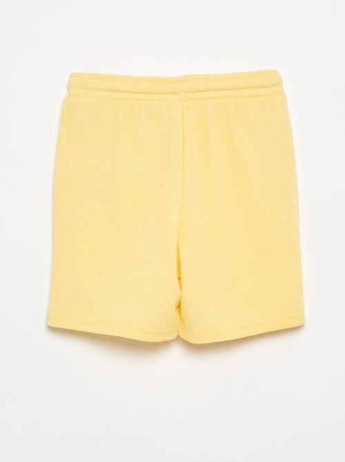 Pantalón corto en nido de abeja - Kiabi