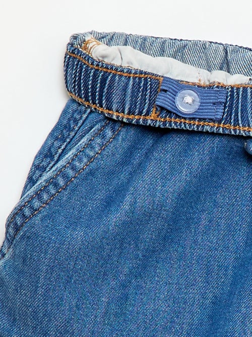 Pantalón corto en twill liso - Kiabi