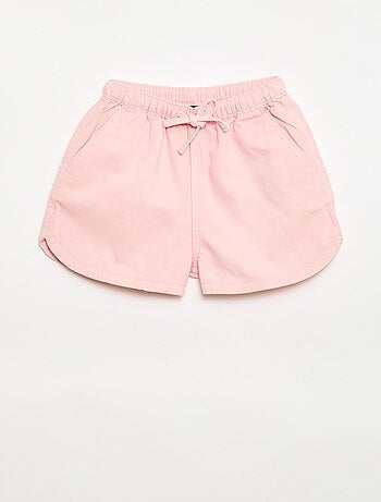 Pantalón corto en twill liso