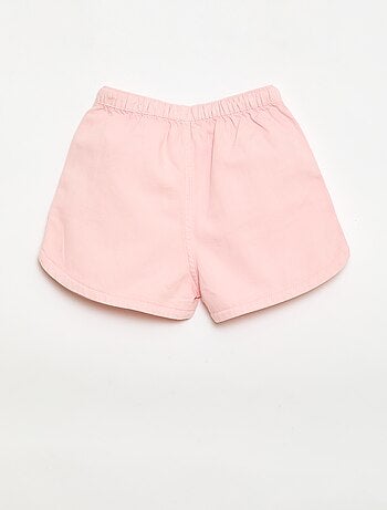 Pantalón corto en twill liso