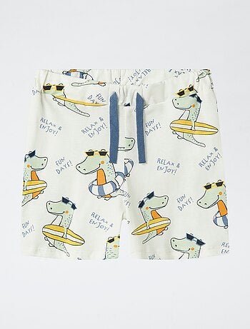 Pantalón corto estampado de dinosaurio 'Guppy'