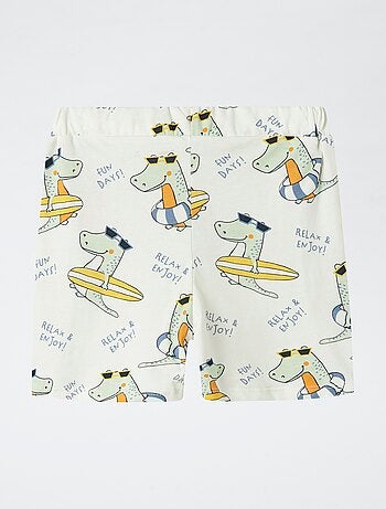 Pantalón corto estampado de dinosaurio 'Guppy'