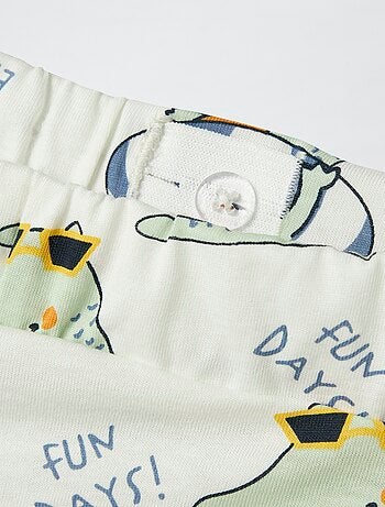 Pantalón corto estampado de dinosaurio 'Guppy'