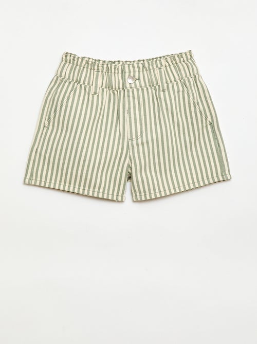 Pantalón corto estampado integral en algodón - Kiabi