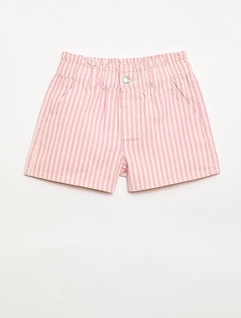 Pantalón corto estampado integral en algodón