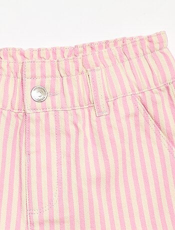 Pantalón corto estampado integral en algodón