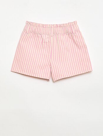 Pantalón corto estampado integral en algodón