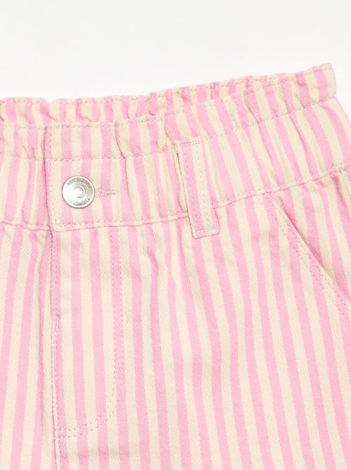 Pantalón corto estampado integral en algodón - Kiabi