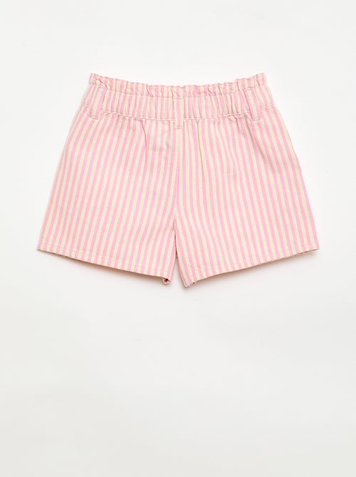 Pantalón corto estampado integral en algodón - Kiabi