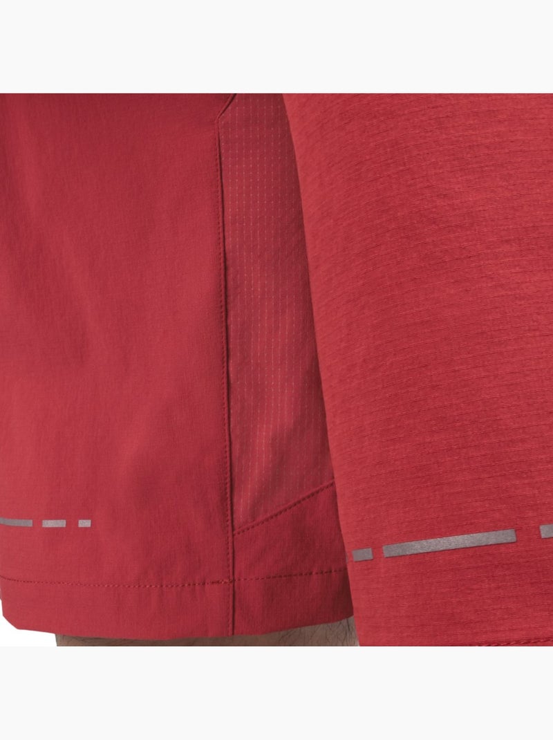 Pantalón corto gravel hombre ciclismo hombre block Rojo - Kiabi