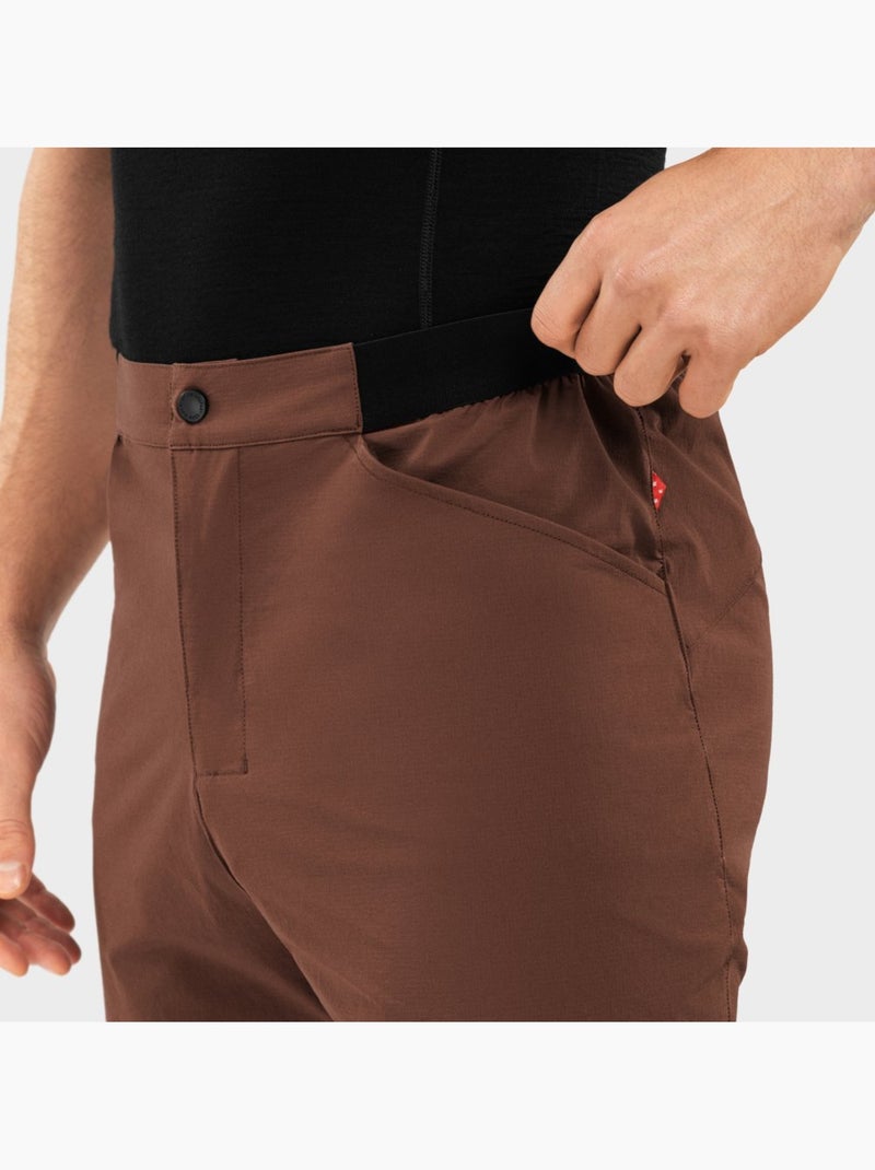 Pantalón corto gravel hombre ciclismo hombre valley Marrón - Kiabi