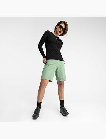 Pantalón corto gravel mujer ciclismo mujer jade