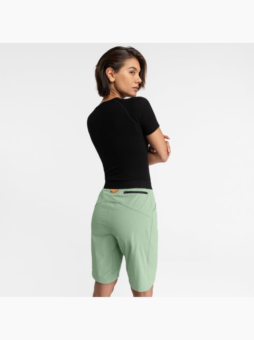 Pantalón corto gravel mujer ciclismo mujer jade - Kiabi Pantalón corto gravel mujer ciclismo mujer jade - Kiabi
