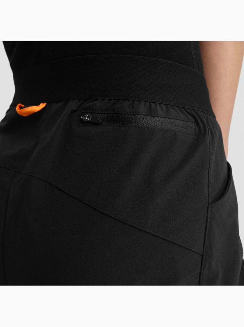 Pantalón corto gravel mujer ciclismo mujer lemur Negro - Kiabi
