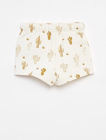 Pantalón corto grueso con estampado