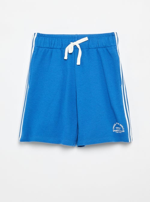 Pantalón corto holgado con líneas contrastadas en los laterales - Kiabi