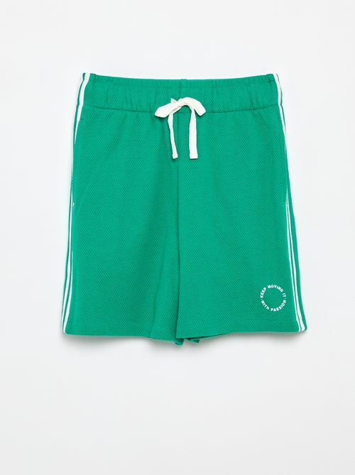 Pantalón corto holgado con líneas contrastadas en los laterales - Kiabi