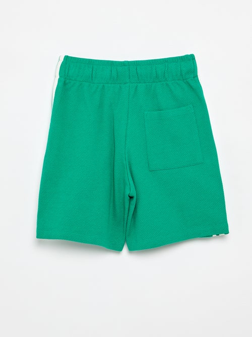 Pantalón corto holgado con líneas contrastadas en los laterales - Kiabi