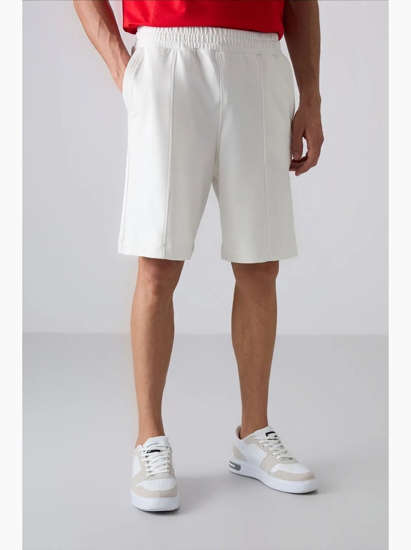 Pantalón corto jogging de punto tommy Blanco - Kiabi