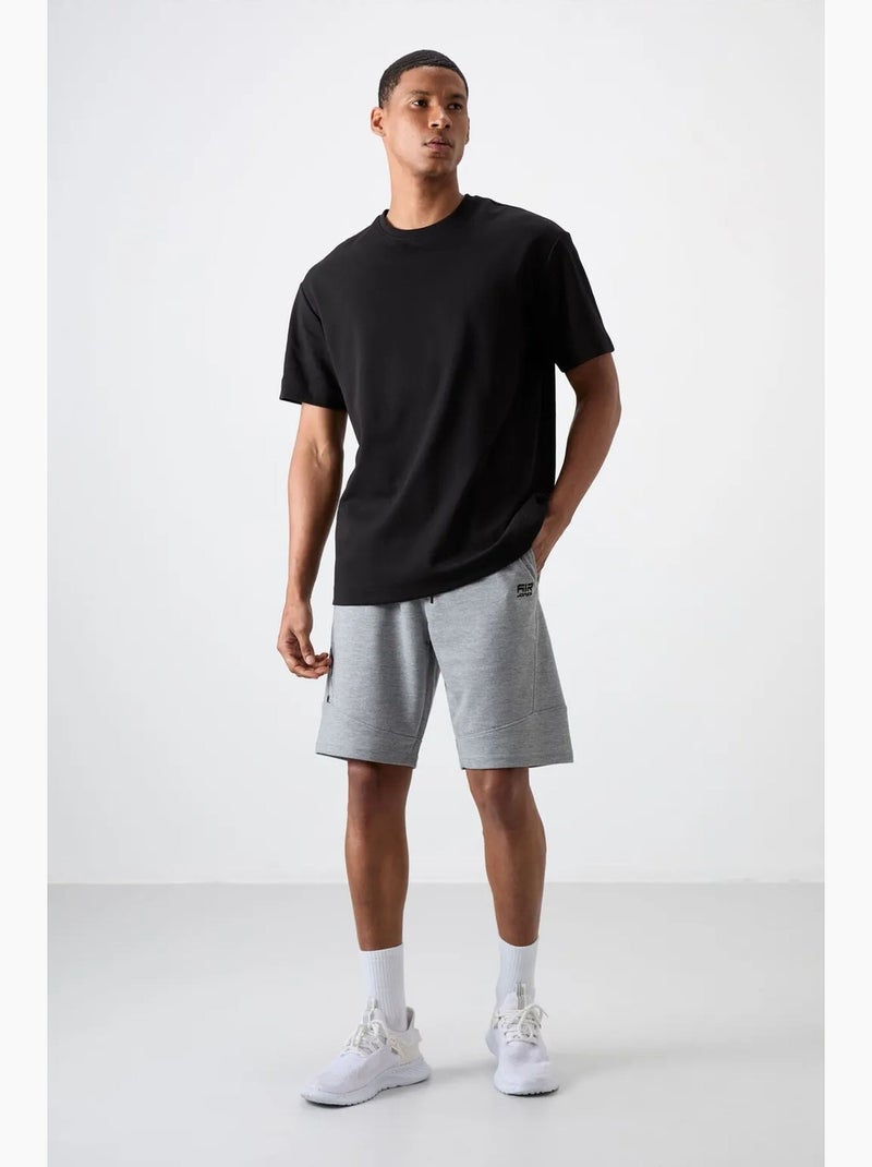 Pantalón corto jogging fácil de poner tommy Gris claro - Kiabi