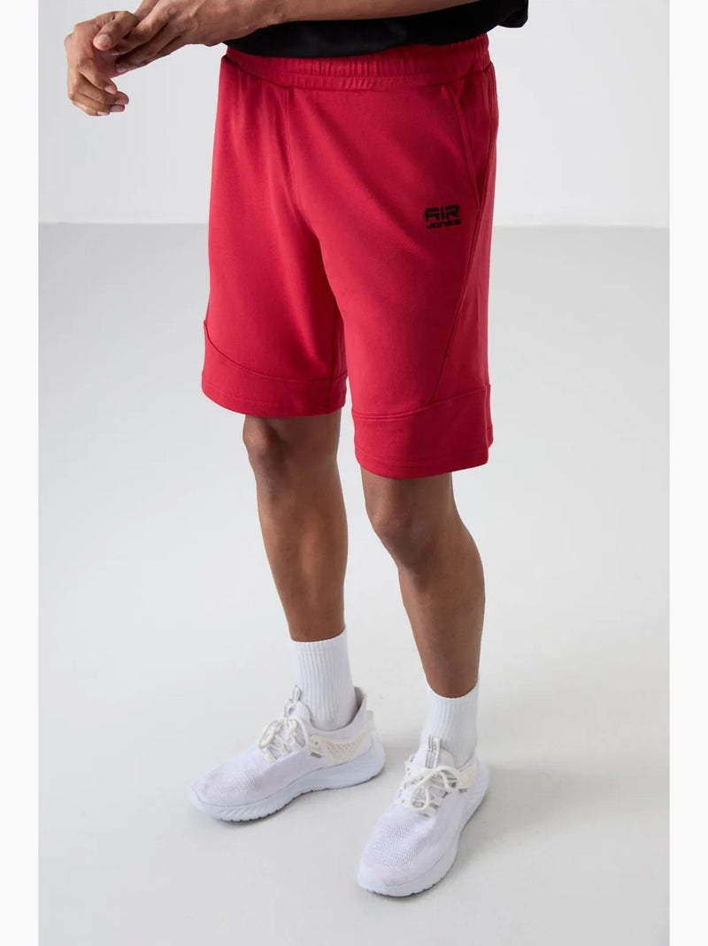 Pantalón corto jogging fácil de poner tommy Rojo - Kiabi