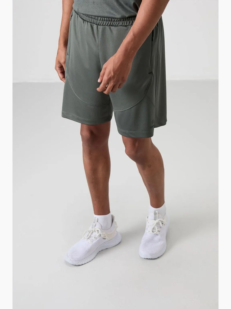 Pantalón corto jogging liso de punto tommy Gris - Kiabi