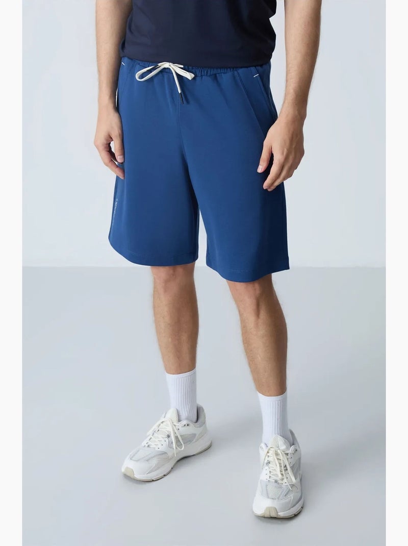 Pantalón corto jogging mezcla de algodón tommy Azul - Kiabi