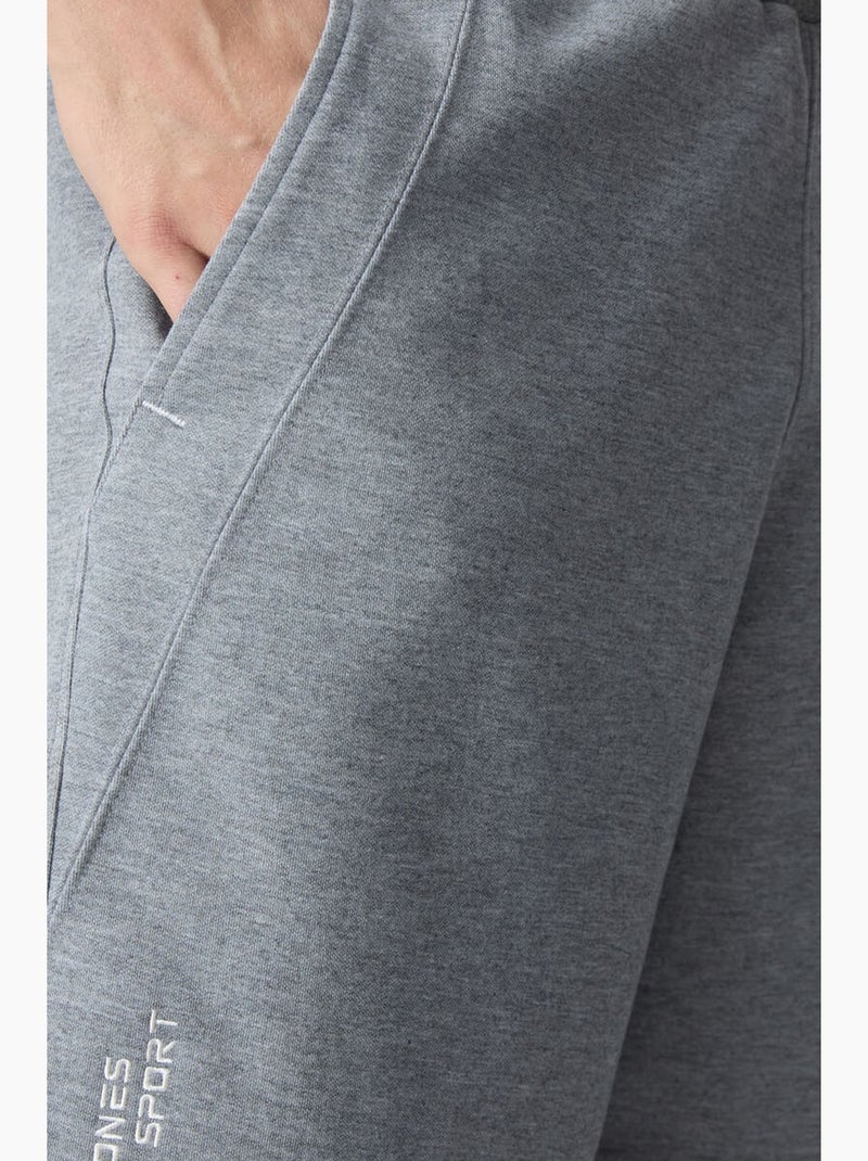 Pantalón corto jogging mezcla de algodón tommy Gris - Kiabi