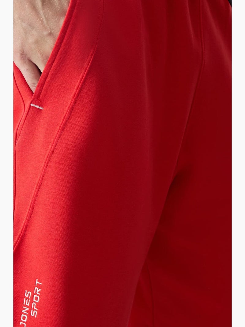 Pantalón corto jogging mezcla de algodón tommy Rojo - Kiabi